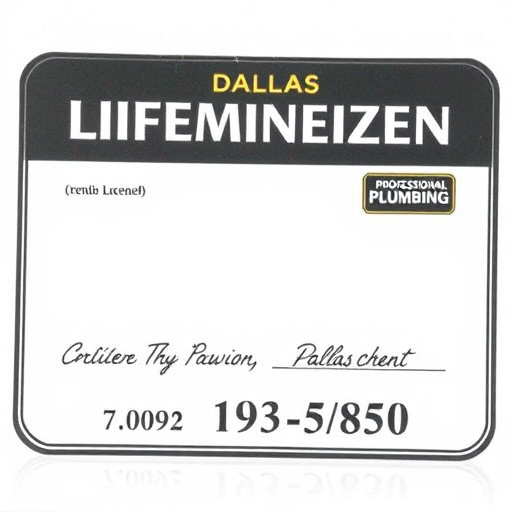Dallas Professional Plumber Licensed